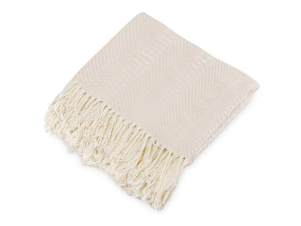 Подарочный набор с пледом, свечой и диффузором, бежевый