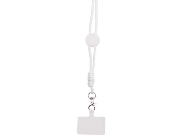 Ремешок на шею для телефона Нэко, белый