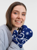 Варежки Adventino, темно-синий (кобальт) с молочным, размер L/XL