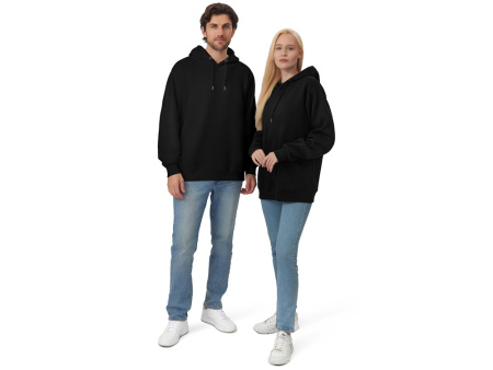 Толстовка с капюшоном оверсайз Lisbon унисекс, черный