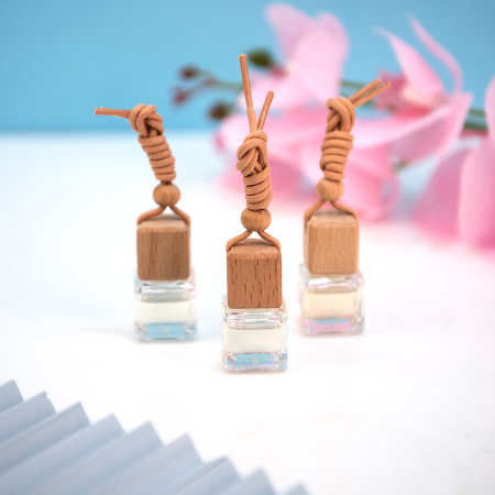 Парфюм для автомобиля и интерьера (3шт) в дер. подставке,11,5х9,3х2,7 см, дерево, стекло