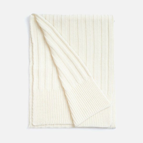 Шарф Bellish, белый (ванильный)