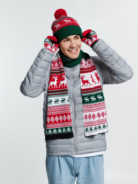 Перчатки Mirakler, красные с зеленым, размер S/M