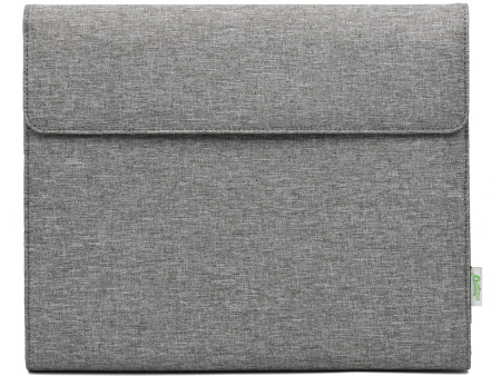 Портфолио А4 из RPET с отделением для ноутбука NotyFolio Eco, 20 л FSC бумаги, серый