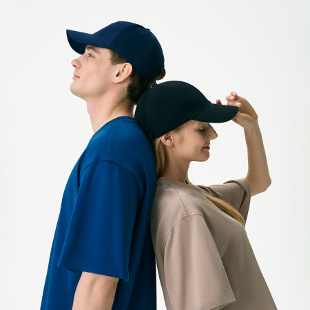 Бейсболка Аксис (Axis), 6 клиньев, черный