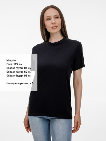 Футболка унисекс T-Bolka 180, черная, размер 5XL