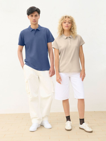 Рубашка поло женская Pulse Women, бежевая (льняная), размер XS