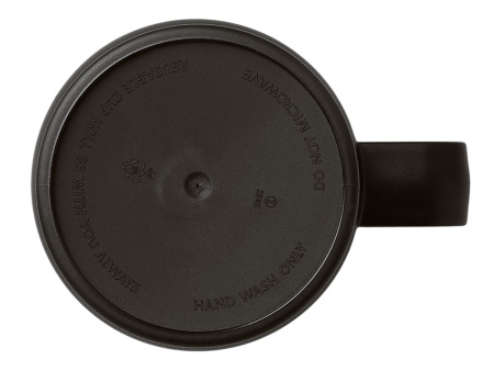 Термокружка Кенчер с двойными стенками из нержавеющей стали 304 и полипропилена, черный