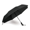 Зонт складной автоматический Forest Campanella Silver black, диаметр 110 см,  черный