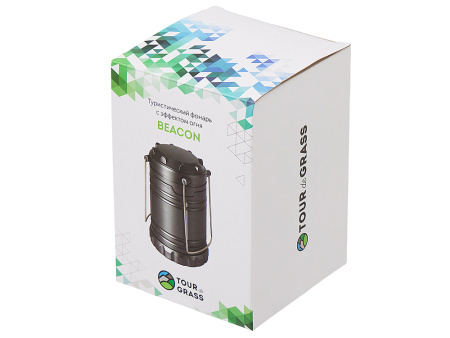 Туристический фонарь с эффектом пламени Beacon, серый