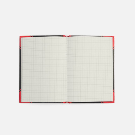 Блокнот Accenti Mini, черный с красным