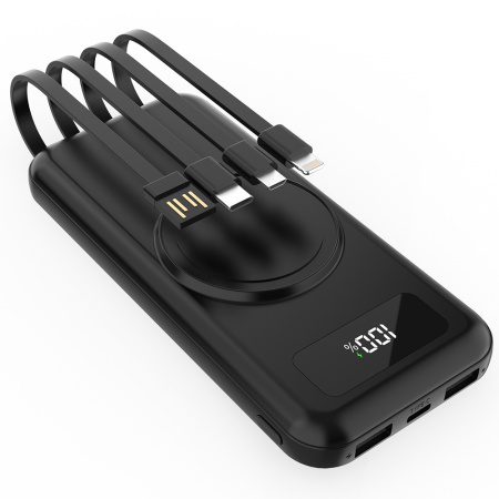 Внешний аккумулятор Authority с беспроводной зарядкой (5W), 10000 mAh, чёрный