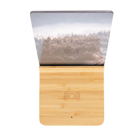 Док-станция для беспроводной зарядки с фоторамкой Bamboo, 5 Вт Док-станция для беспроводной зарядки с фоторамкой Bamboo, 5 Вт
