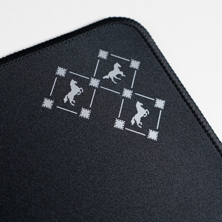 Коврик для мыши GLIDE M, 35*25*0,3см, прошитый край, черный