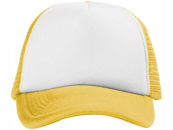 Бейсболка Тракер, желтый/белый