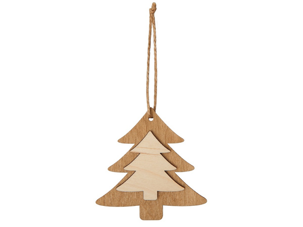 Деревянная подвеска на елку Firtree