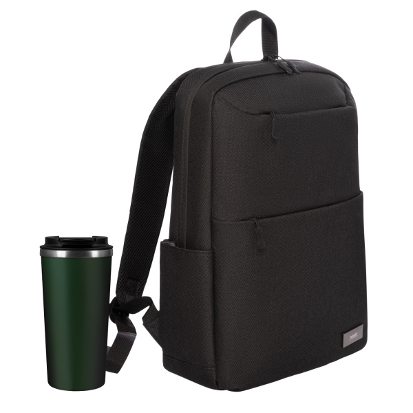 Подарочный набор Palermo, Forst, черный/зеленый (рюкзак, термокружка) Подарочный набор Palermo, Forst, черный/зеленый (рюкзак, термокружка)