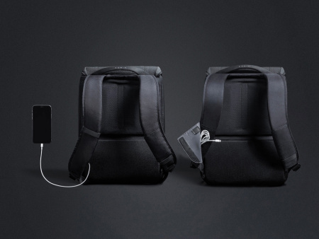 Водостойкий антикражный рюкзак Clickpack для ноутбука 15.6, черный