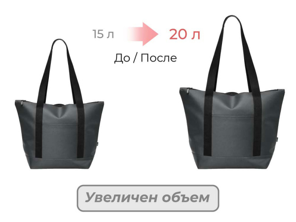 Сумка-холодильник Cool XL с двумя лямками на плечо, темно-серый