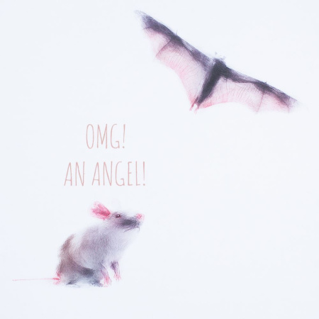 Футболка женская An Angel, белая, размер L