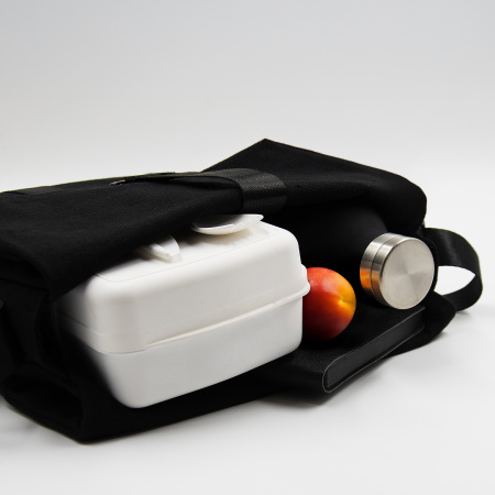 Шоппер Superbag Companion, с тремя отделениями, боковым креплением (карабин) и карманом (черный)