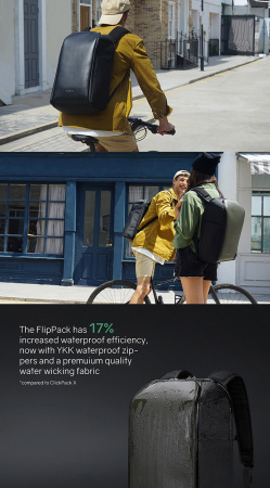 Рюкзак KORIN FlipPack 47х30х17 см, черный