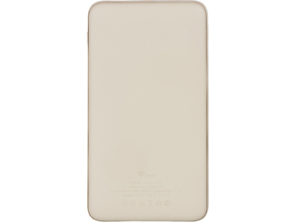 Внешний аккумулятор Reserve Pro, 10 000 mah, бежевый