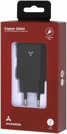 Адаптер сетевой ACCESSTYLE COPPER 10W, белый Адаптер сетевой ACCESSTYLE COPPER 10W, белый