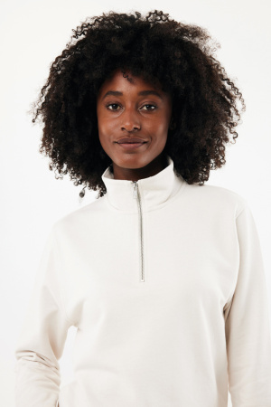 Свитшот на молнии Iqoniq Elgon из переработанного хлопка, 300 г/м²