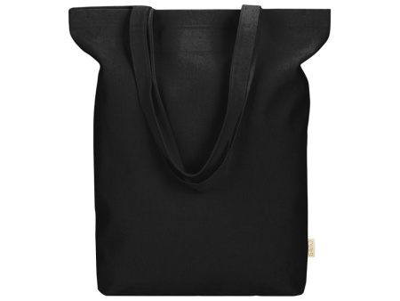 Сумка Fixy из переработанного хлопка с фиксирующей эластичной лентой, черный