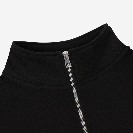 Толстовка на молнии унисекс Флоу (Flow), черная, размер 5XL/6XL