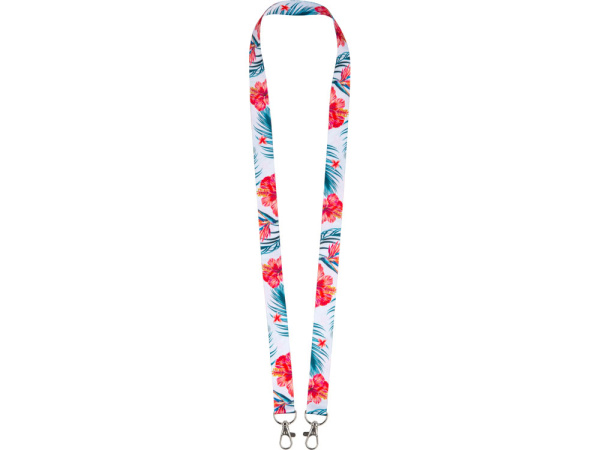 Ланъярд под сублимацию с 2-мя карабинами, 2 см