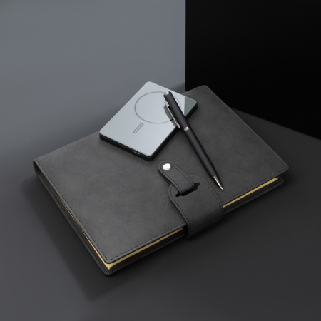 Внешний аккумулятор Оникс PD (Onyx PD) 5000mAh с функцией беспроводной зарядки 15W, серый