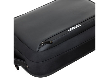 Рюкзак TORBER VOYAGE с отделением для ноутбука 15,6'', черный, нейлон/микрофибра, 30x12x42 см, 14л