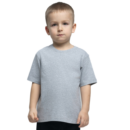 Футболка MODERN ДЕТ 155г О-ворот серый меланж 2XS