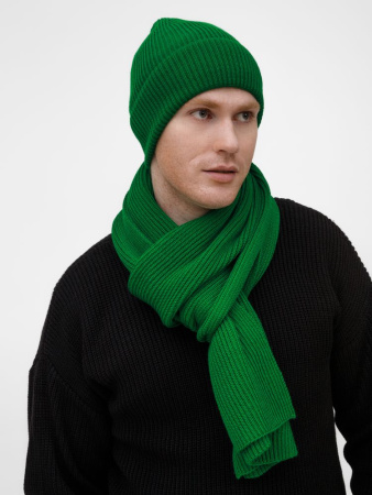 Шарф Nobilis Mono, ярко-зеленый