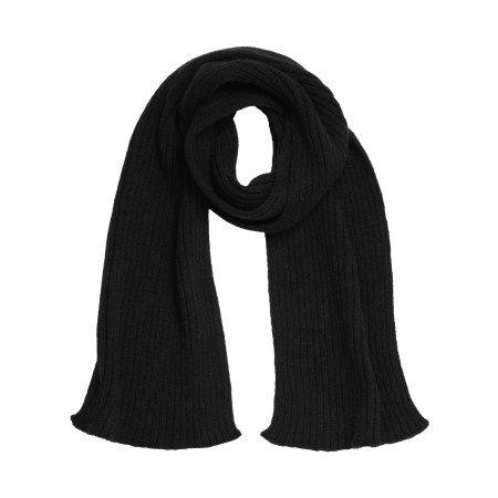 Шарф Форгес (Forges) вязаный, черный