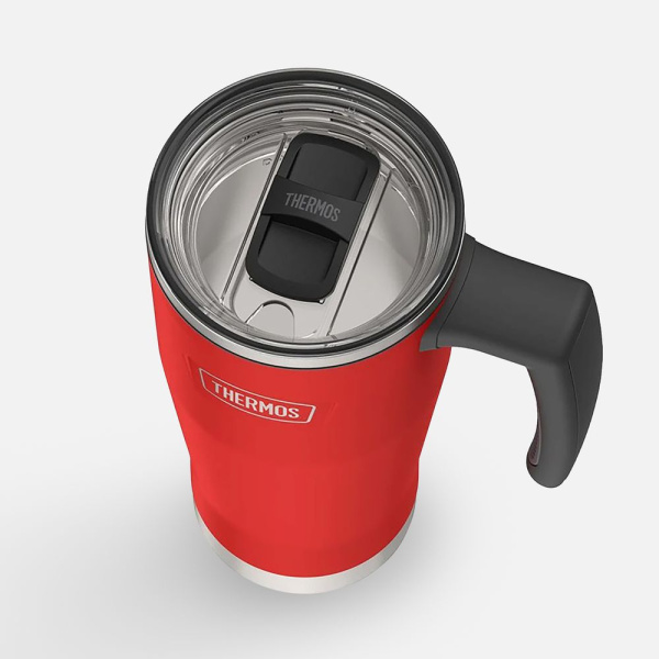 Термокружка с ручкой Icon 530, красная