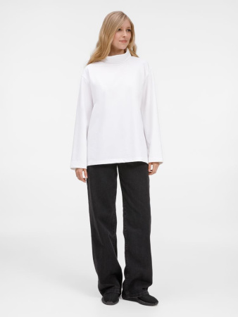 Лонгслив из бифлекса Morfiss, белый, размер XS/S