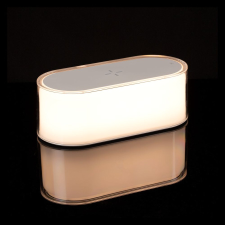 Станция беспроводной зарядки с подсветкой Laconic, белая Станция беспроводной зарядки с подсветкой Laconic, белая