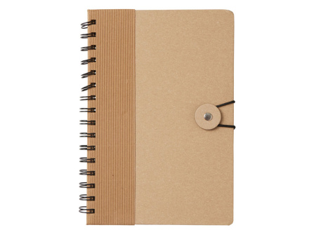 Крафтовый блокнот А5 в твердой обложке Saharan Cypress, 80 листов 70 гр/м2 бумаги, натуральный