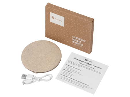 Беспроводное зарядное устройство Wheatty, 5W Беспроводное зарядное устройство Wheatty, 5W