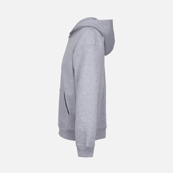 Толстовка унисекс на молнии Jelo, серый меланж, размер XS