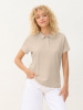 Рубашка поло женская Pulse Women, бежевая (льняная), размер XS