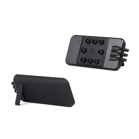 Беспроводное зарядное (22.5/15W) устройство "Topfull SOFTTOUCH" 10000 mAh с подсветкой лого, присосками, встроенными кабелями, с подставкой Беспроводное зарядное (22.5/15W) устройство "Topfull SOFTTOUCH" 10000 mAh с подсветкой лого, присосками, встроенными кабелями, с подставкой