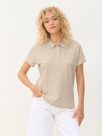 Рубашка поло женская Pulse Women, бежевая (льняная), размер XS