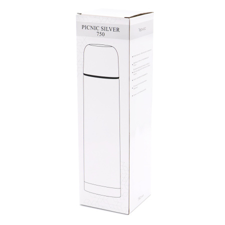 Термос Picnic Silver 750 мл, серебристый