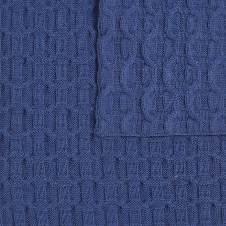 Плед Braidera, синий (черника)