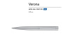 Ручка металлическая шариковая Verona, вороненая сталь, 1.0 мм, синяя