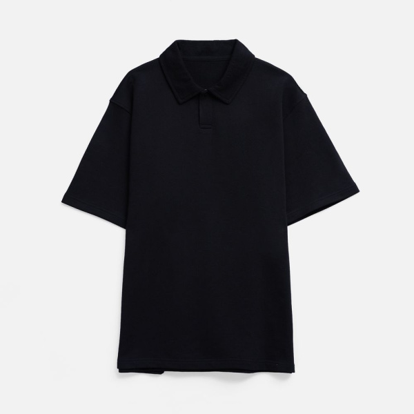 Рубашка поло унисекс Tiimi, черная, размер XS/S